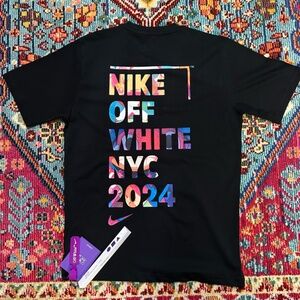 MEN'S AUTHENTIC NIKE x OFF WHITE BLACK COTTON T-SHIRT SIZE XL